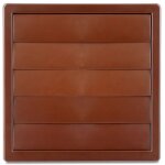 Grille de ventilation avec persienne gravit� 170170, fi 100 marron - rx 02 - 309