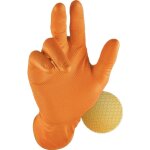 Boite de 50 gants grippaz nitrile orange taille 9