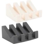 (gris + blanc) 2 porte - savons en silicone auto - drainants avec �gouttoir pour la cuisine et la salle ...