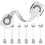 Gris blanc 6 pi�ces s�curit� b�b� verrouillage, bloque - placards pour enfants / b�b�, s�curite fenetre ...