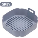 (gris)panier friteuse - moule silicone air fryer accessoire - 2 pcs - panier moule pour friteuse � air ...