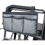 Gris - sac de fauteuil roulant, sacoch fauteuil roulant, sac lateral pour fauteuil roulant pour accoudoirs ...