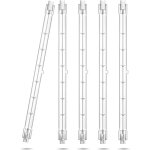 Groofoo ampoules halognes r7s 189mm 1000w linaires 16000 lumen blanc chaud 2800k ampoule de type j ...