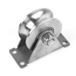 Groove wheel poulie bloc de poulie en acier inoxydable bloc de poulie simple super silencieux pour portail ...
