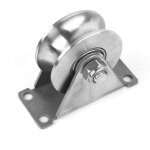 Groove wheel poulie bloc de poulie en acier inoxydable bloc de poulie simple super silencieux pour portail ...
