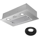 Groupe filtrant 52cm 300 m3 / h filtre a charbon evacuation eclariage led - 913ass52 - ciarra