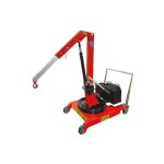 Grue d'atelier pliante 500kg - hauteur max 2850mm - porte - � - faux 1270mm - manutention de face et ...