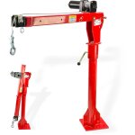 Dema ? grue d'atelier avec treuil �lectrique 300 kg 12 v ? hauteur de levage 2150 mm ? c�ble acier 5200 ...