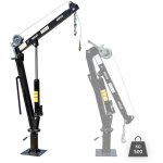 Bigb - grue de levage hydraulique rotative � 360 avec treuil - 500 kg