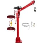 Grue pick up avec treuil professionne 12 v 800 kg 360� acier inoxydable acier rouge