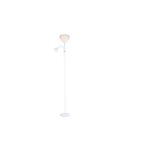 Gsc - lampadaire s�rie nawis 1760 mm e27 avec liseuse e14 blanc