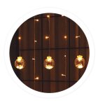 Gsc - rideau led � boules 1, 4mx2 hauteurs 8 fonctions lumi�re chaude