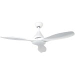 Gsc - ventilateur de plafond blanc �117cm avec bloc lampes led