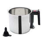 Gsw - bain - marie 16 cm - 1, 5 l - double paroi et rservoir - induction - acier inoxydable