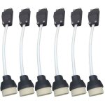 Gu10 support de lampe, douille d'ampoule connecteur, adaptateur pour led et halog�ne, base en c�ramique ...
