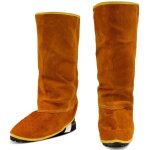 Gu�tres de soudage en cuir - couvre - bottes de soudage r�sistant � la chaleur et � l'abrasion - protecteurs ...