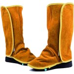 Gu�tres de soudage en cuir r�sistantes � la chaleur - protection contre la transpiration - 1 paire de ...