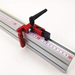 Guide d'onglet de 75 mm de hauteur avec rails en t, scie circulaire, profil� en aluminium, but�e en t, ...