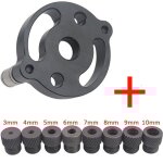 Guide de per�age de goujon, positionneur de gabarit de positionnement de perforateur � trous en alliage ...