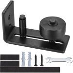 Guide de plancher porte coulissante, 8 en 1 guide de plancher de porte de grange, rouleau r�glable guide ...