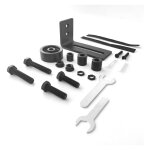 Memkey - guide de plancher porte coulissante, 8 en 1 guide de plancher de porte de grange, rouleau rglable ...