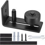Guide de plancher porte coulissante, 8 en 1 guide de plancher de porte de grange, rouleau rglable guide ...