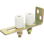 Guide de portail coulissant avec support en l, double rouleau r�glable en nylon pour portes - fen�tres ...