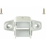 Guide sangle de volet roulant  galets pour sangle de 15  18mm en acier laqu blanc fixation horizontale ...