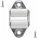 Guide sangle de volet roulant  galets pour sangle 15  23mm en acier fixation verticale  visser entraxe ...