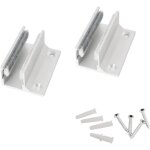 Guide de sol pour porte coulissante en verre - 2 pi�ces, rouleau de guidage en alliage d'aluminium, adapt� ...