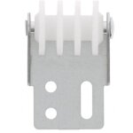 Guide de tablier acier de volet roulant avec roue en pvc  visser paisseur 24mm entraxe 14mm store fentre ...