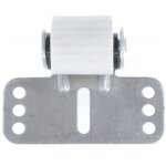 Guide de tablier acier de volet roulant avec roue en pvc � visser �paisseur 32mm entraxe 65mm store fen�tre ...