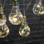 Guirlande ampoules micro - led 5m - guirlande 10 ampoules blanc chaud - guirlande lumineuse avec prise ...