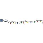 Guirlande - colorado - 5 m - ampoules colores - noir