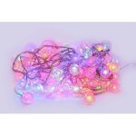 Guirlande led 10 m�tres 100 boules rgb multicouleur effet cristal