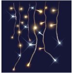 Guirlande lumineuse d'ext�rieur 8m connectable ? 130 led blanc chaud et 30 led flash ? ip44 pour usage ...