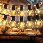 Guirlande lumineuse, 15m guinguette guirlande lumineuse ext�rieures, led guirlande lumi�re exterieur ...