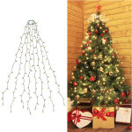 Guirlande lumineuse 350 leds pour sapin de no�l, 3m x 10 (2 - 5m sapin) - blanc chaud