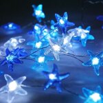Guirlande lumineuse 4 m 40 led f�e tortue �tanche aliment�e 8 modes avec t�l�commande et minuterie pour ...