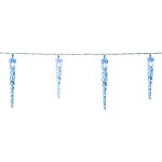 Guirlande lumineuse 40 / 80 led 10, 4 / 13 m blanc / bleu stalactite t�l�commande minuterie classe de ...