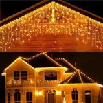 Guirlande lumineuse, 50m 500leds 8 modes ip65 etanche guirlande lumineuse exterieure avec adapteur alimentatio ...