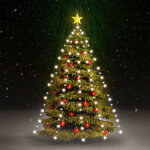 Guirlande lumineuse d'arbre de no�l 180 led blanc froid 180 cm vidaxl