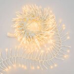 Guirlande lumineuse boa d12cm 5m 500 miniled ambr� extensible 31v c�ble blanc ip44 smart connect lotti ...