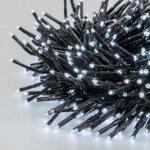 Guirlande lumineuse boa d12cm 5m 500 miniled blanc froid extensible 31v c�ble vert ip44 smart connect ...