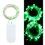 Guirlande lumineuse toile  10 led, 1 m, alimente par piles, tanche ip65, extra flexible et pliable, ...