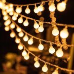 Guirlande lumineuse d'ext�rieur ? 3 m de long, 20 lumi�res, avec t�l�commande et support de piles �tanche ...