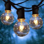 Guirlande lumineuse exterieur, 7. 62m guirlande guinguette extérieur et intérieur avec g40 25 ampoules ... Guirlande lumineuse exterieur, 7. 62m guirlande guinguette extérieur et intérieur avec g40 25 ampoules ...