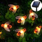 Guirlande lumineuse exterieur lampe solaire, 50 led 7 m 8 modes �tanche eclairage d'ambiance jolies d�coration ...