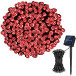 Guirlande lumineuse exterieur solaire, 20m 200 led guirlande solaire int�rieur �tanche 8 modes lumi�re ...