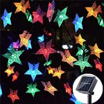 Guirlande lumineuse exterieur solaire, 30 led toile guirlande lumineuse solaire 8 modes, tanche dcoration ...